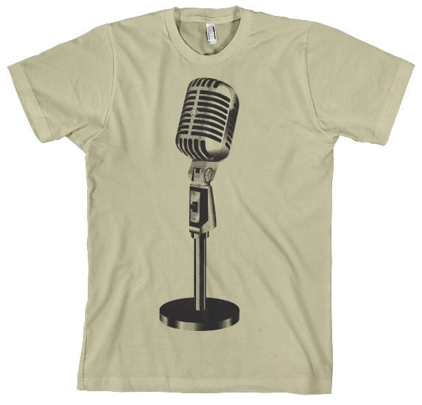 Oldschool Microphone T-Shirt – T-shirt
