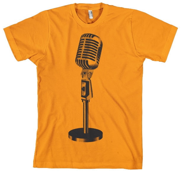 Oldschool Microphone T-Shirt – T-shirt