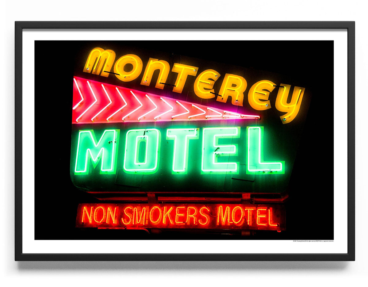 Monterey Motel Neon Sign – Poster