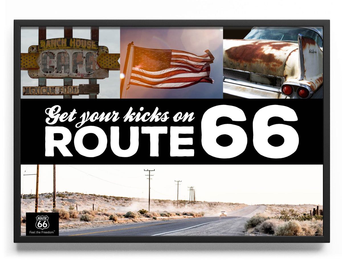 Get Your Kicks On Route 66 – Poster