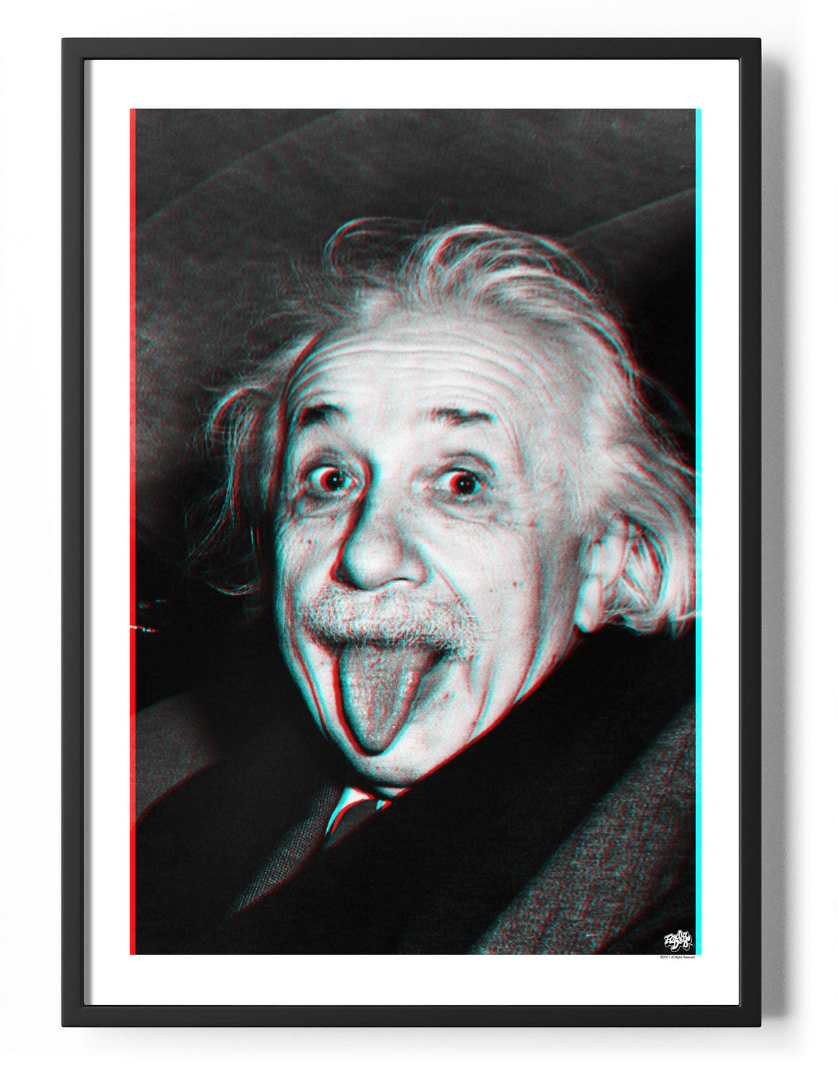 Enstein Anaglyph Photo Poster – Poster