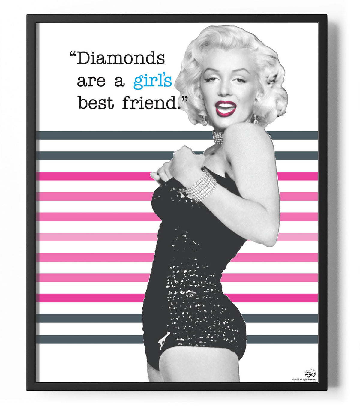 Diamonds Are A Girls Best Friend Poster – Poster