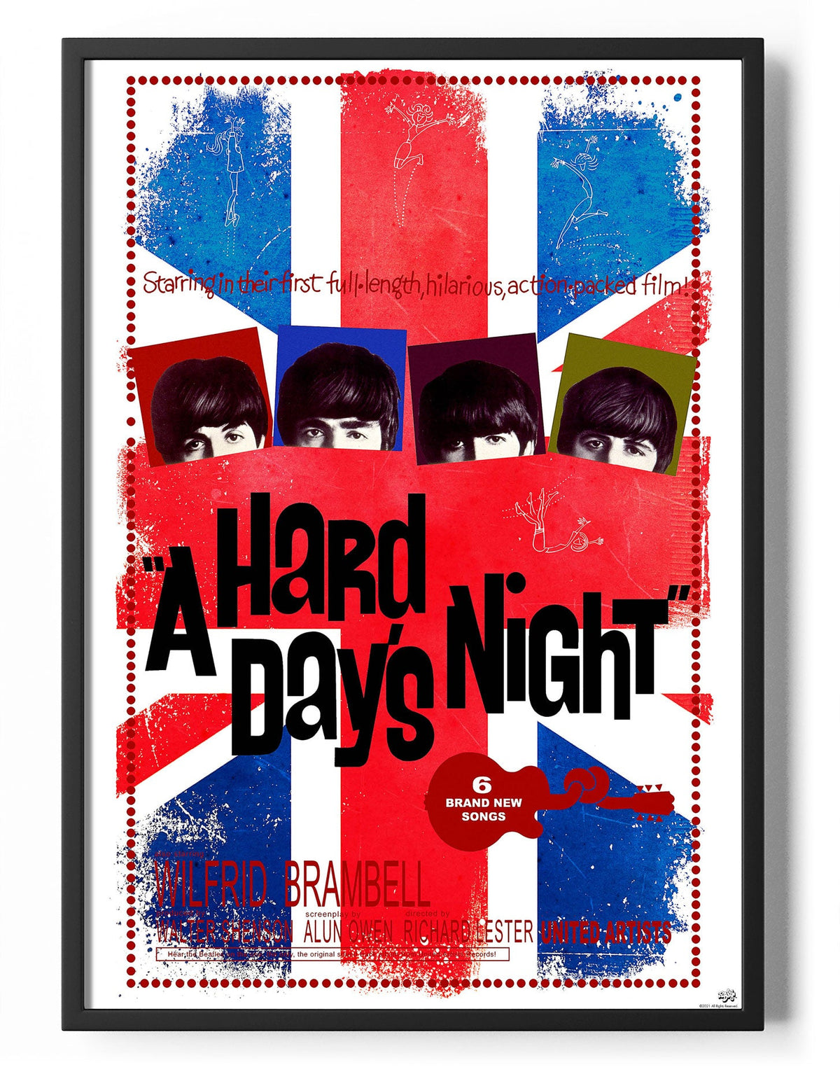 A Hard Days Night Union Jack Poster – Poster