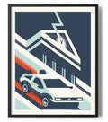 Back To The Future (Retour vers le futur) Retro Art Poster – Poster