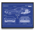 DeLorean Blueprint Poster – Poster