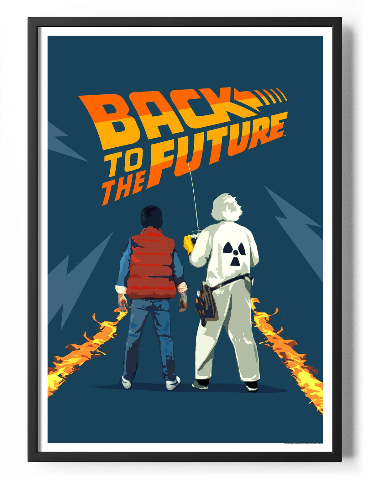 Back To The Future (Retour vers le futur) Cartoon Poster – Poster