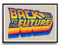 Back To The Future (Retour vers le futur) Retro Logo Poster – Poster