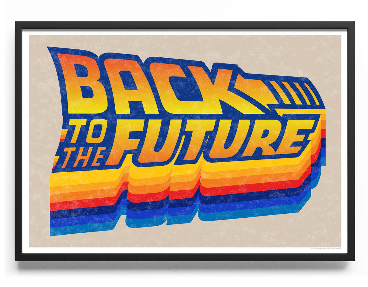 Back To The Future (Retour vers le futur) Retro Logo Poster – Poster