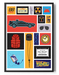 Back To The Future (Retour vers le futur) Clip-Art Poster – Poster
