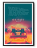Back To The Future (Retour vers le futur) Colorful Poster – Poster