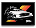 Black Retro DeLorean Poster – Poster