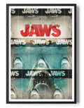 Jaws Halftone Moire Poster – Poster