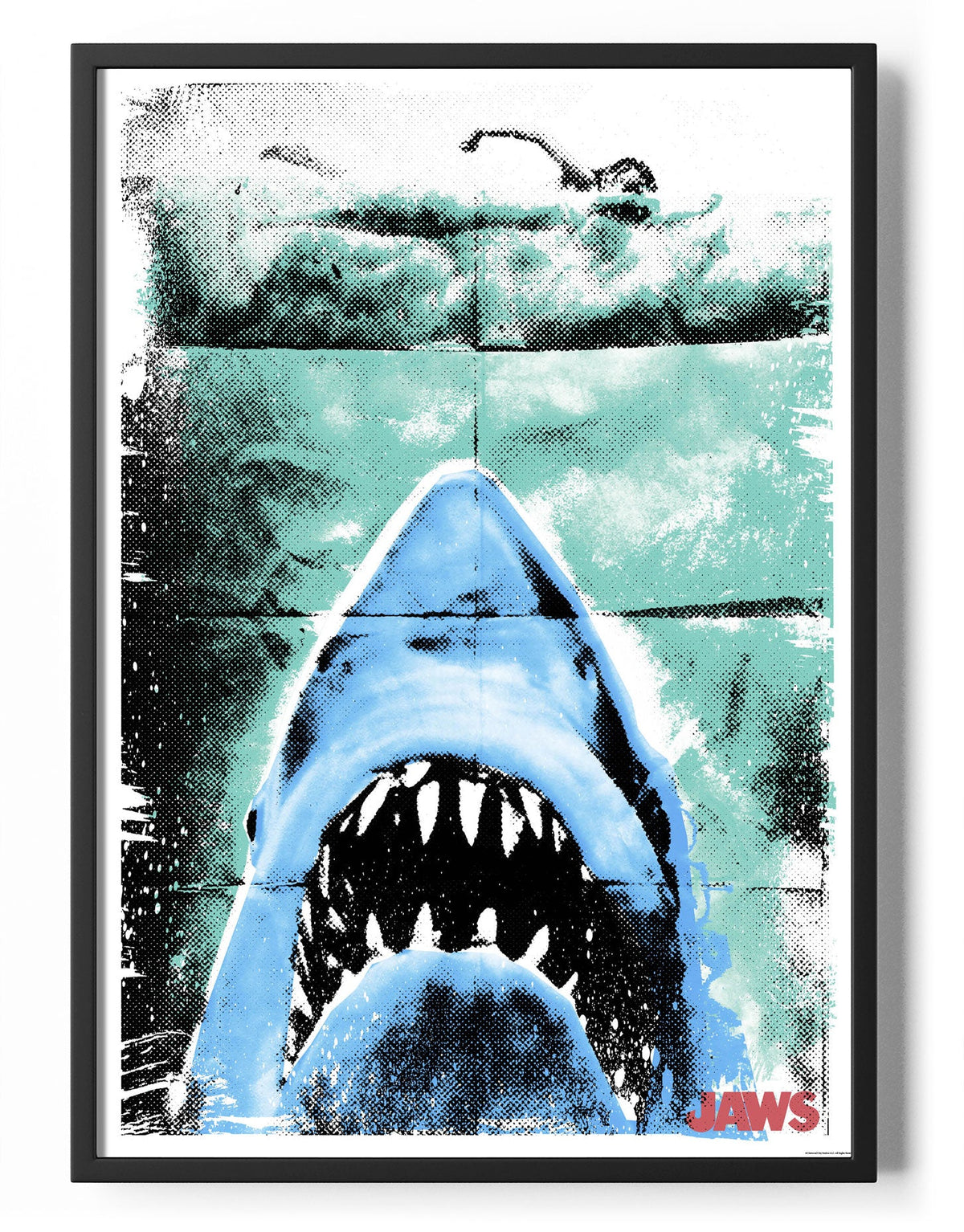 Jaws Haftone Poster – Poster