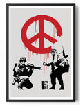 Soldiers Painting CND Sign Poster – Poster