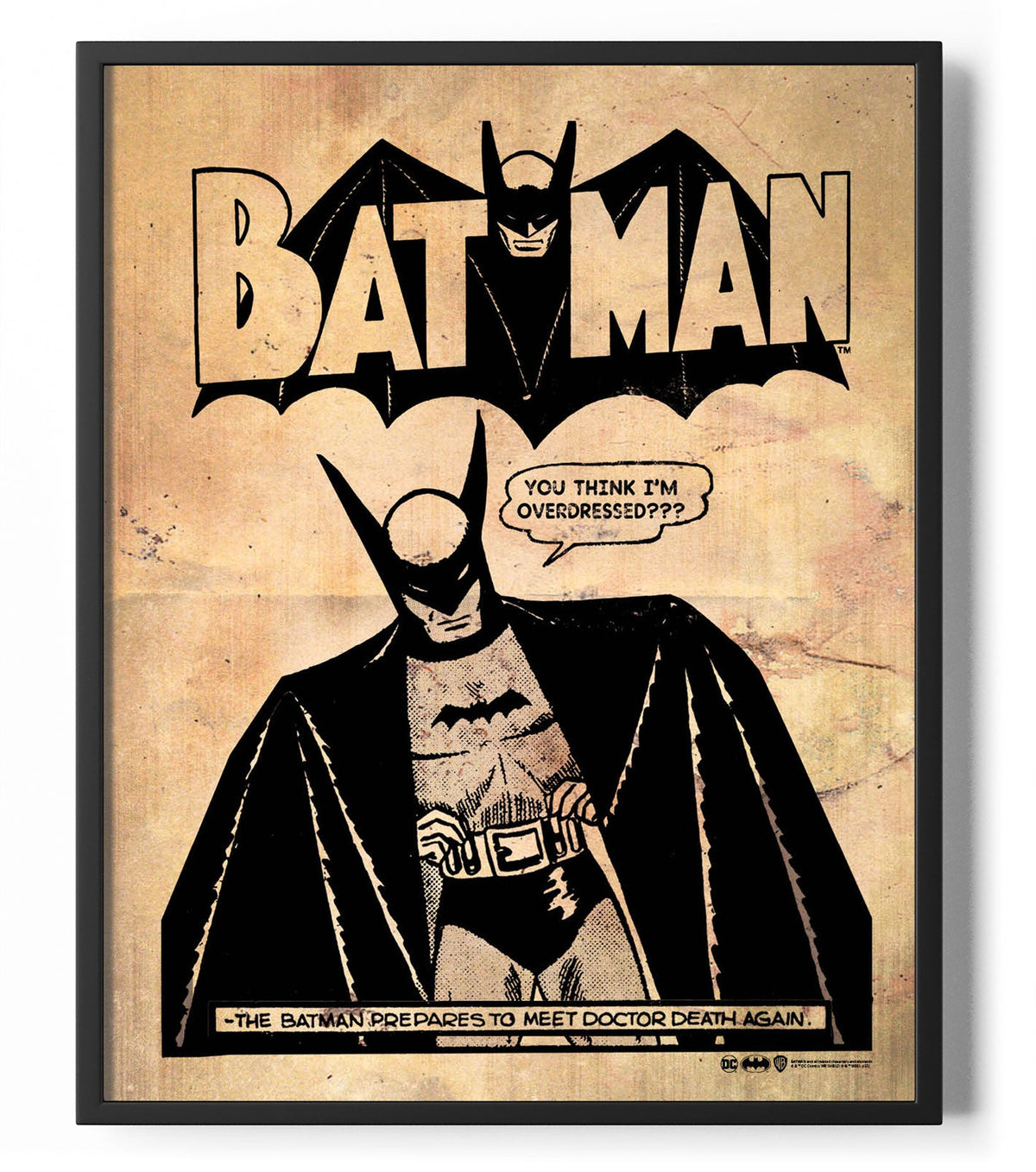 Batman Overdressed Vintage Poster – Poster