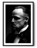 Marlon Brando - Godfather BW Photo Poster – Poster