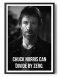 Chuck Norris Can Divide By Zero Poster – Poster