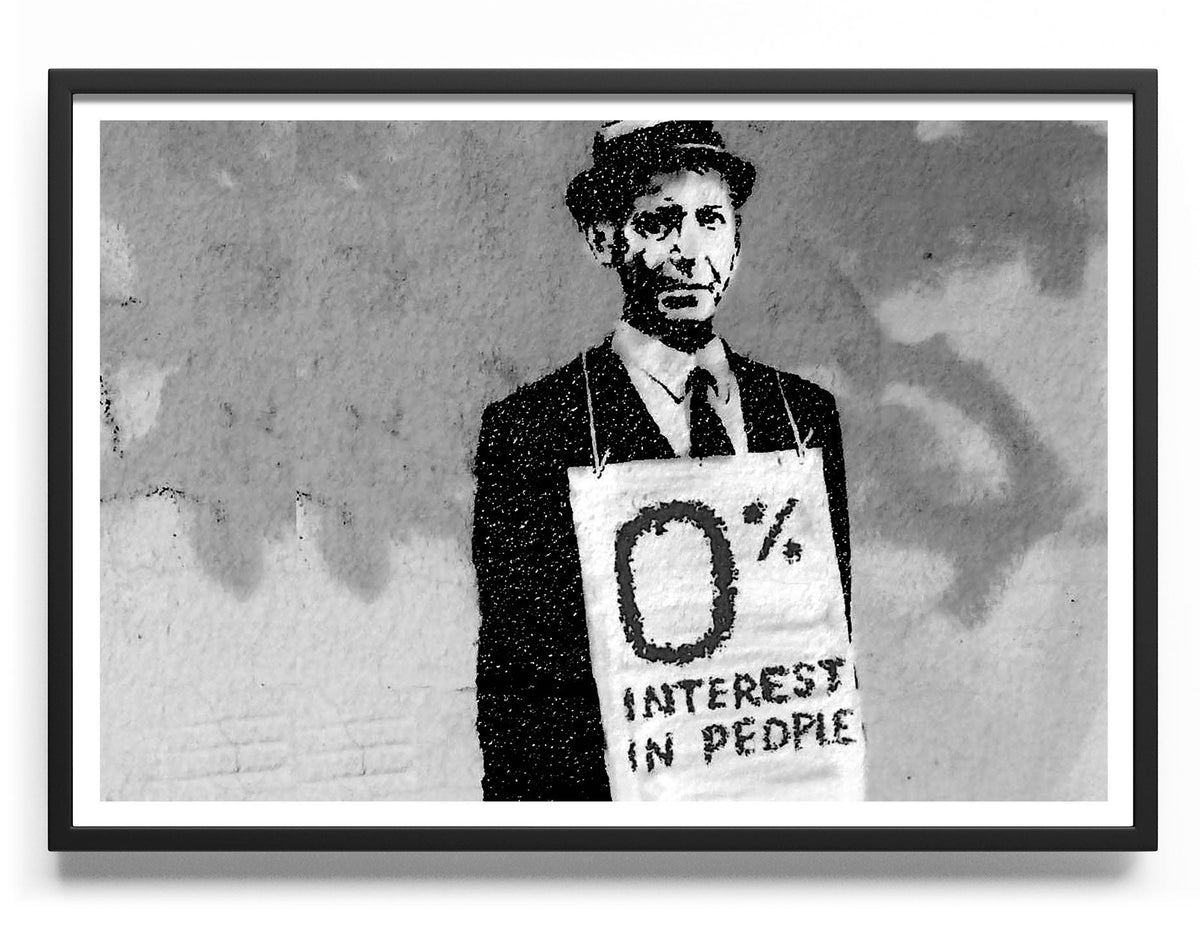 0% Interest In People Poster – Poster