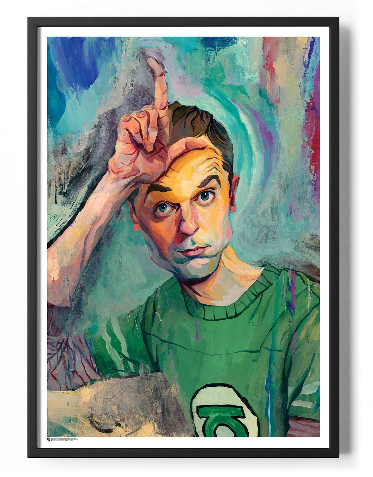 Sheldon Cooper Portrait Painting Poster – Poster