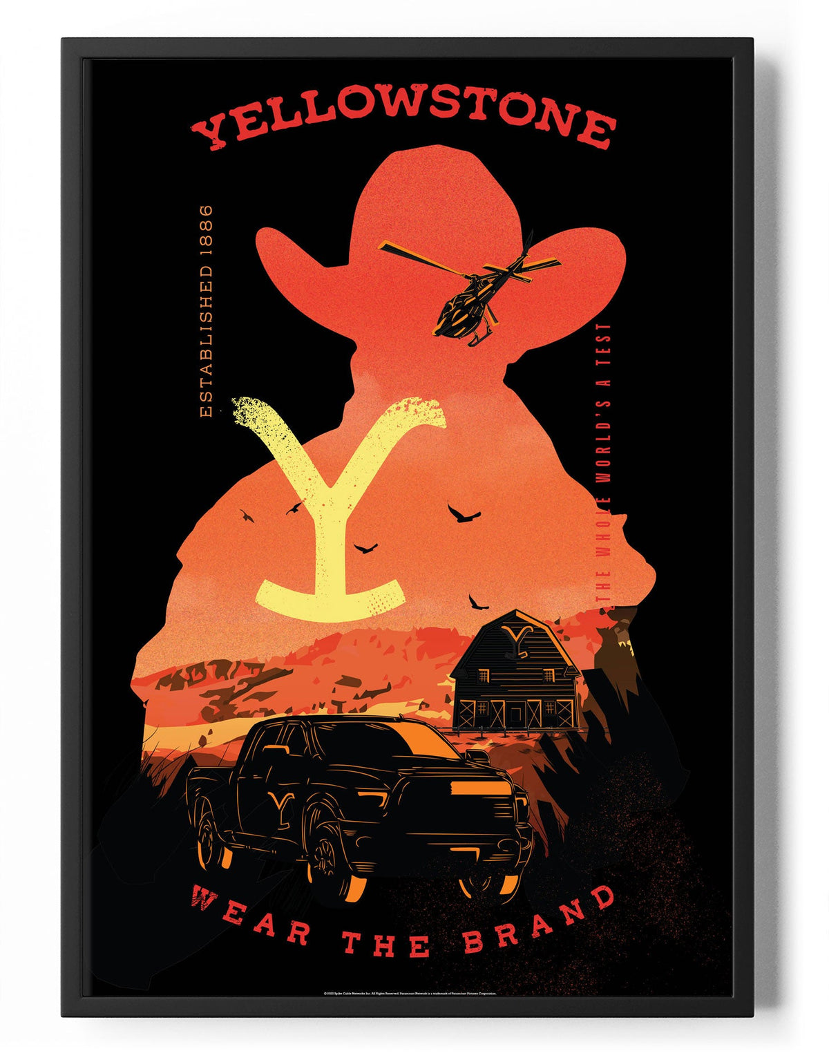 Yellowstone - Wear The Brand Poster – Poster