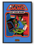 Video Games Rot Your Brain Poster – Poster