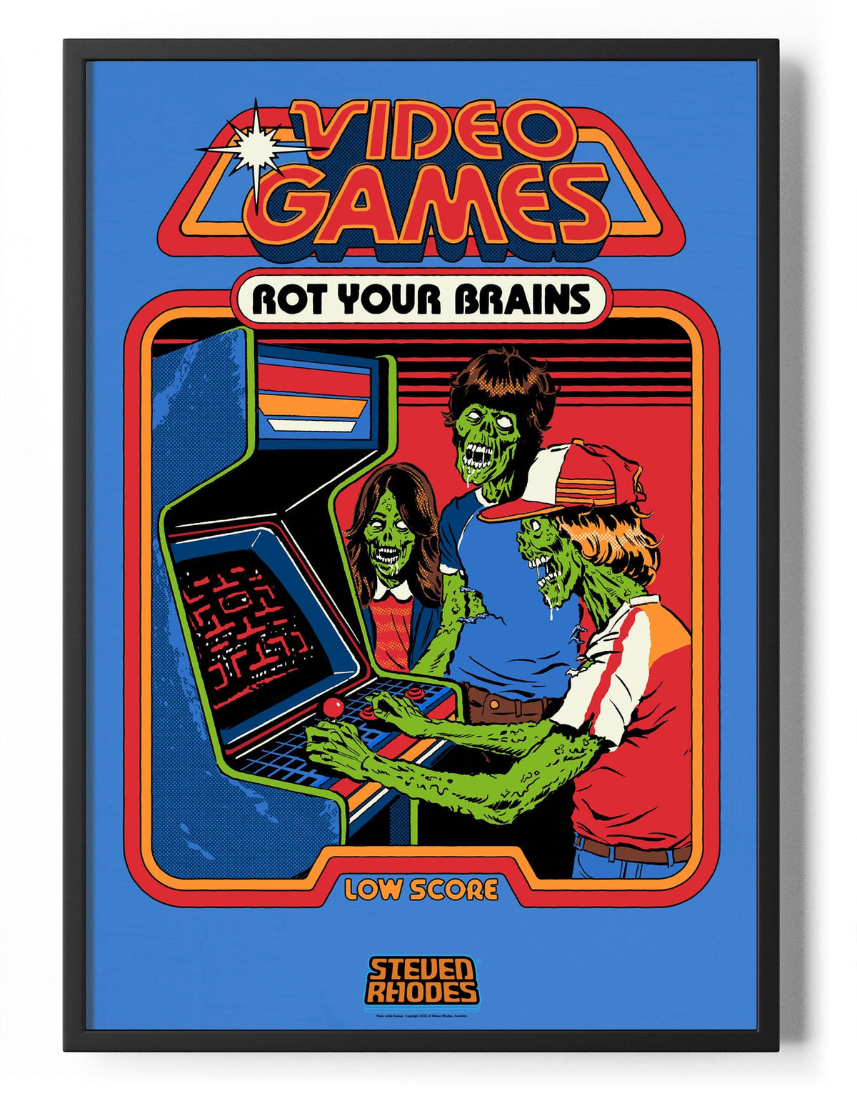 Video Games Rot Your Brain Poster – Poster