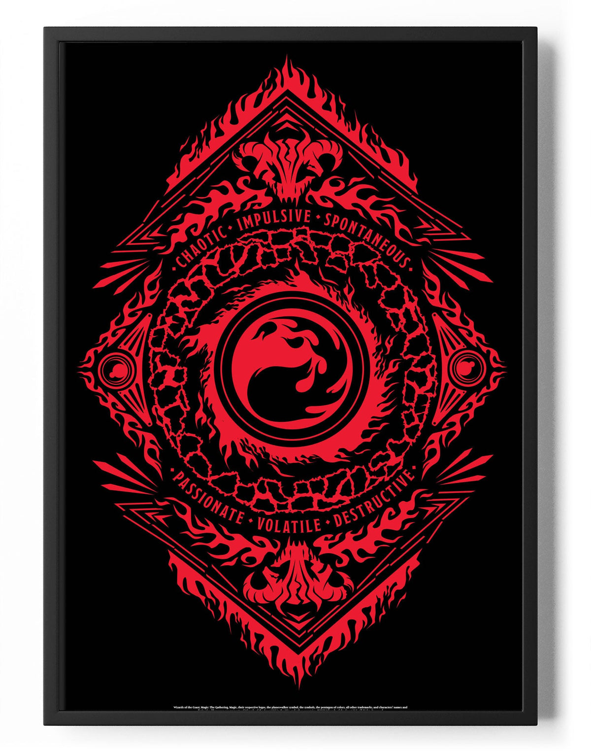 Magic the Gathering - Red Symbol Poster – Poster