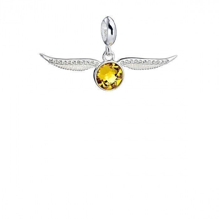 Harry Potter Sterling Silver Snitch Slider Charm avec Crystal Elements