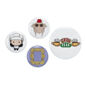 FRIENDS TV Show Monica Button Badge Set (4 x badges à boutons)