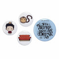FRIENDS TV Show Ross Button Badge Set (4 x badges à boutons)