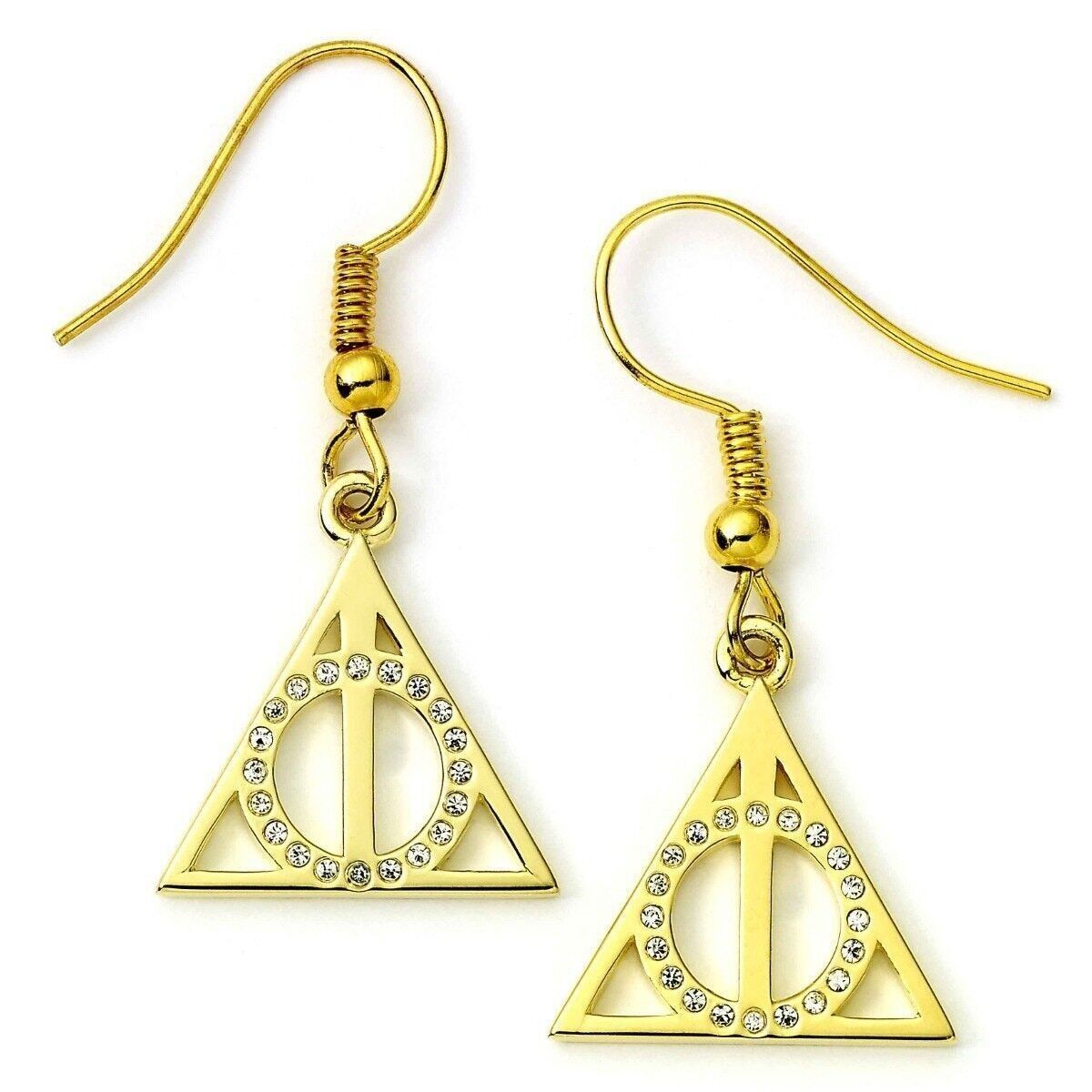 Boucles d'oreilles en argent sterling plaqué or Harry Potter