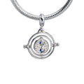 Harry Potter Sterling Silver Time Turner Slider Charm with Crystal Elements