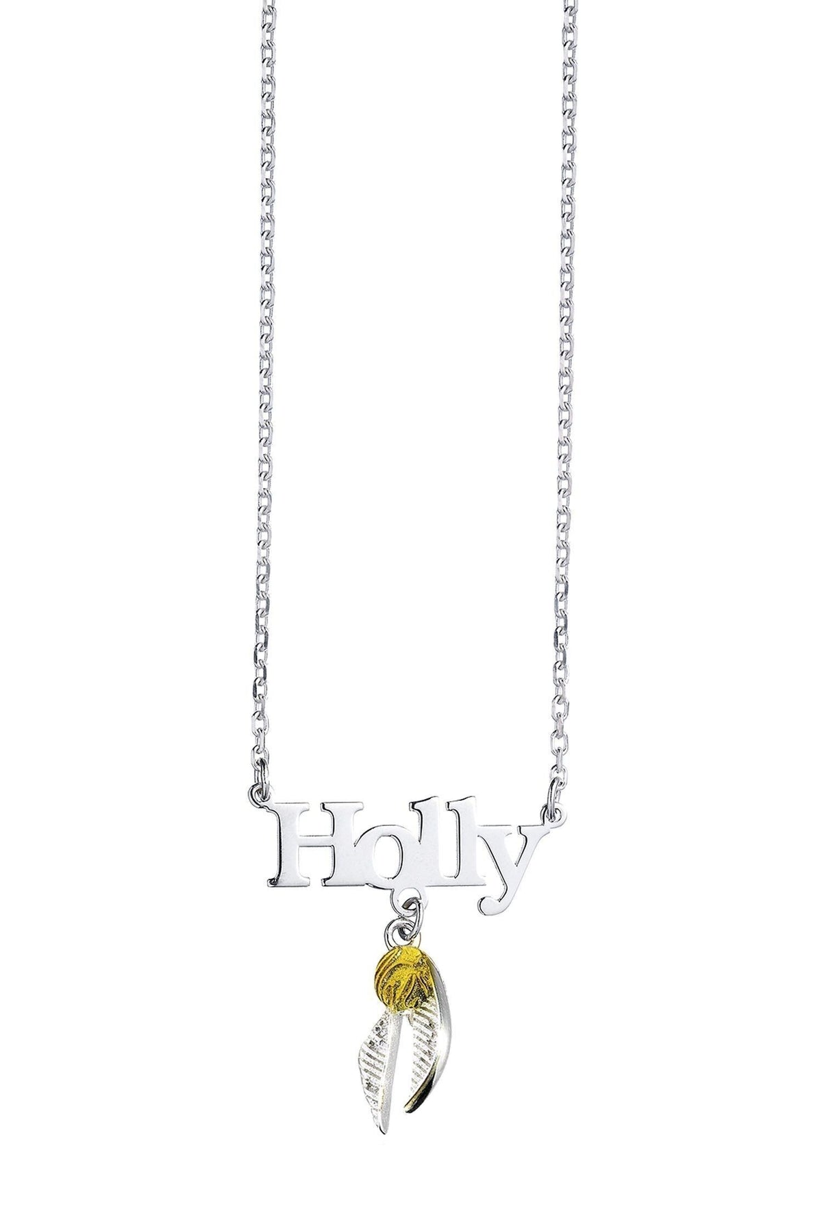 Collier personnalisé Harry Potter en argent sterling avec breloque Vif d'or
