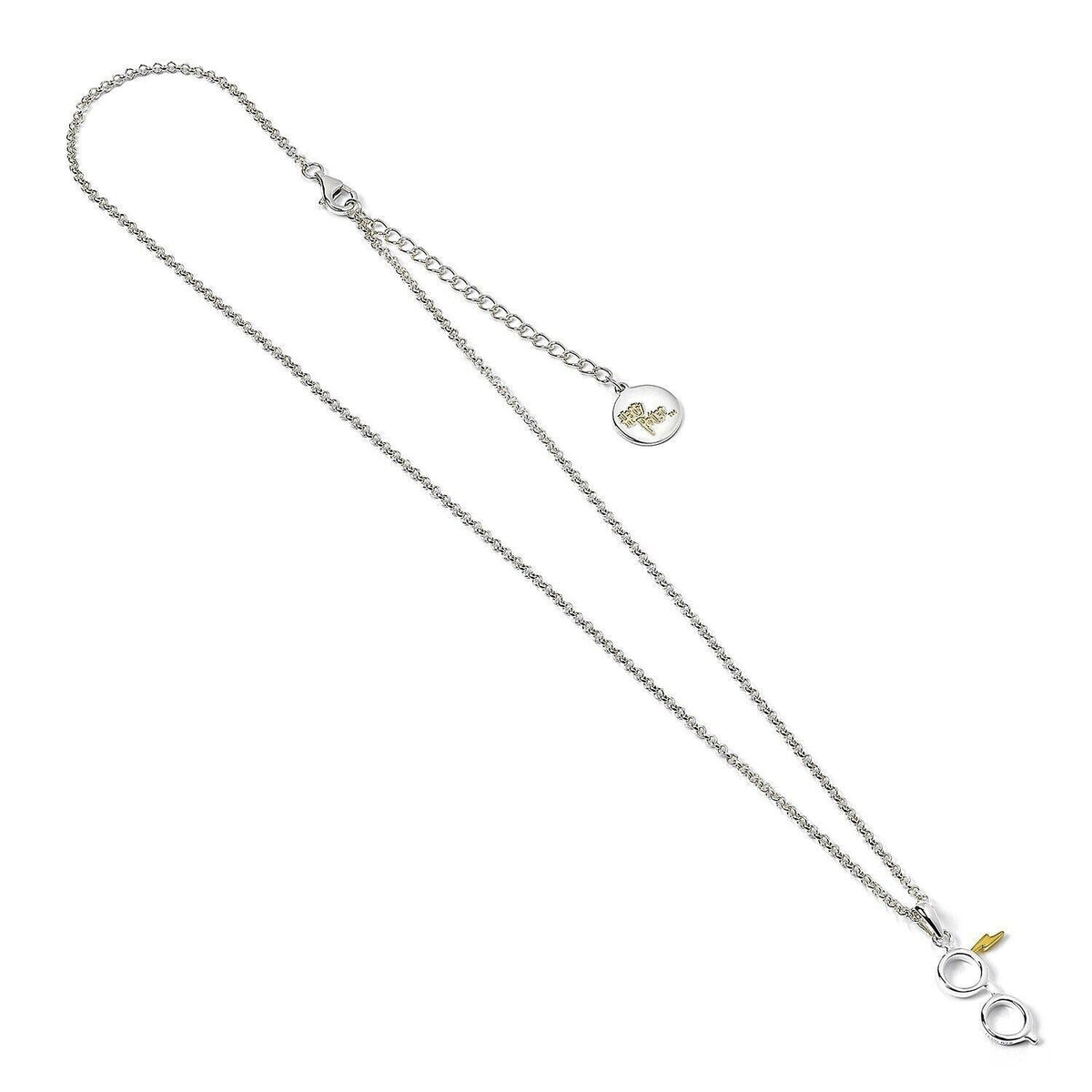 Lunettes Harry Potter en argent sterling et collier éclair