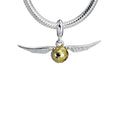 Harry Potter Argent Sterling Golden Snitch Slider Charm