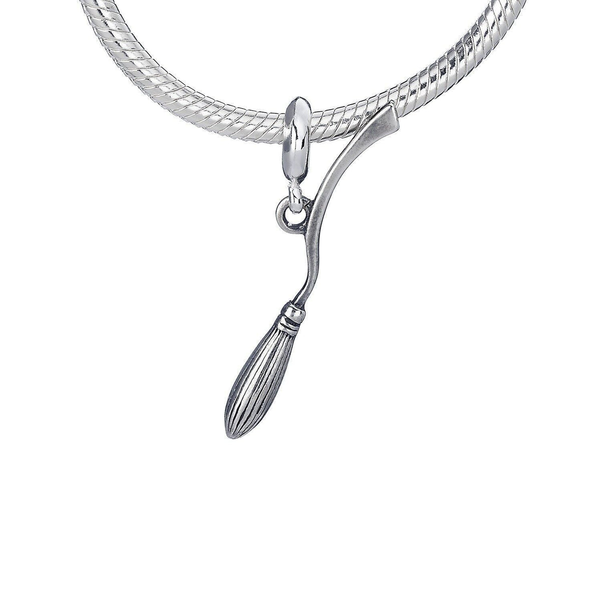 Charm Curseur de Balai en Argent Sterling Harry Potter