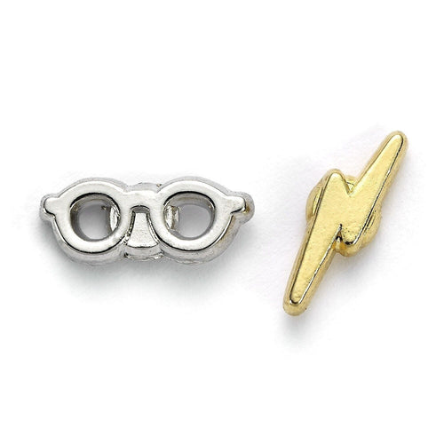 Boucles d'oreilles clous Harry Potter Lightning Bolt & Glasses