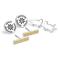Lot de 3 boucles d'oreilles Harry Potter Poufsouffle