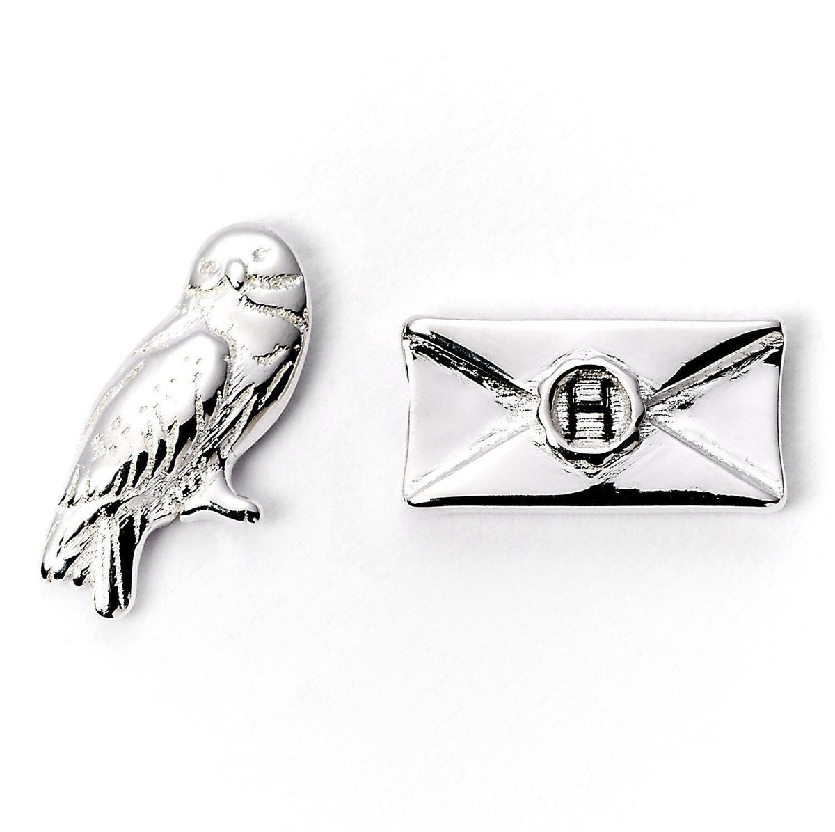 Boucles d'Oreilles Tige Hedwige & Lettre Harry Potter