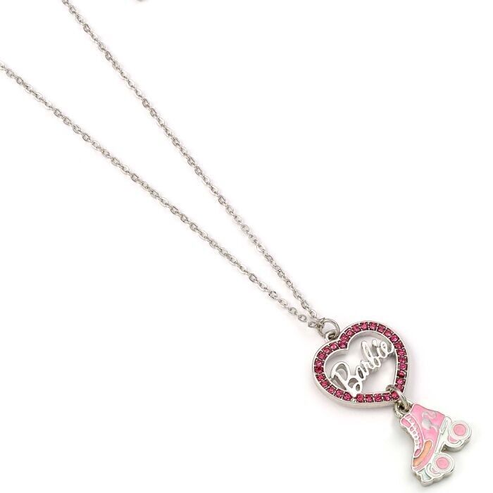 Collier Barbie Crystal Heart et Roller Skate