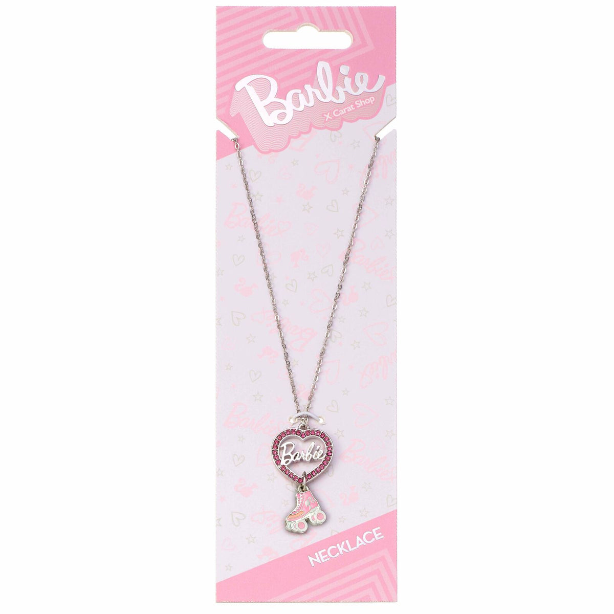 Collier Barbie Crystal Heart et Roller Skate