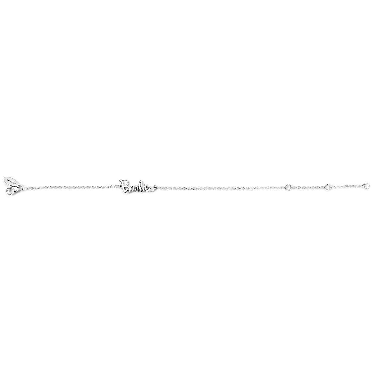 Bracelet Barbie en argent sterling avec logo et prénom