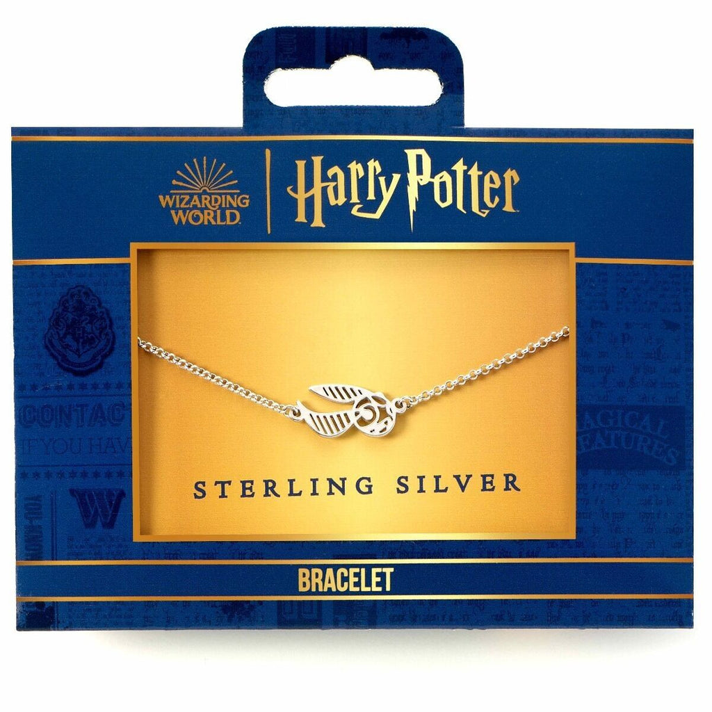 Bracelet à breloques Vif d'or en argent sterling Harry Potter