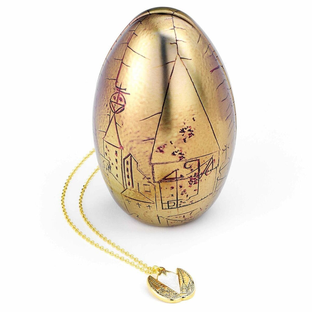 Collier œuf doré en boîte Harry Potter dans une boîte cadeau - Or