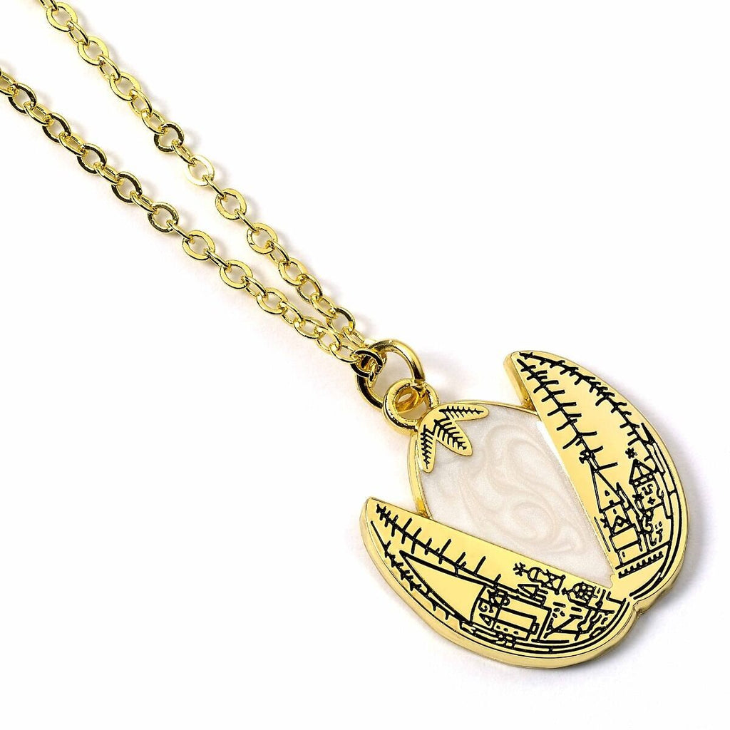 Collier œuf doré en boîte Harry Potter dans une boîte cadeau - Or