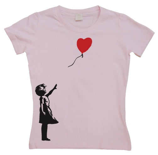 Girl With Balloon Girly T-shirt – T-shirt femme