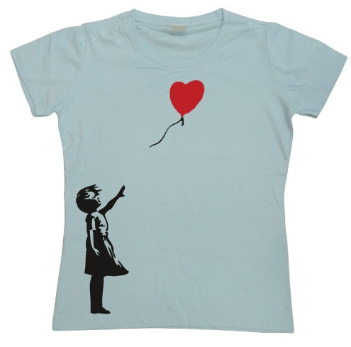 Girl With Balloon Girly T-shirt – T-shirt femme