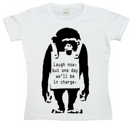 Banksy - Laugh Now! Girly T-shirt – T-shirt femme