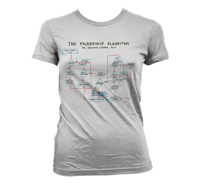 Dr. Sheldon Cooper´s Friendship Algorithm Girly T-Shirt – T-shirt femme
