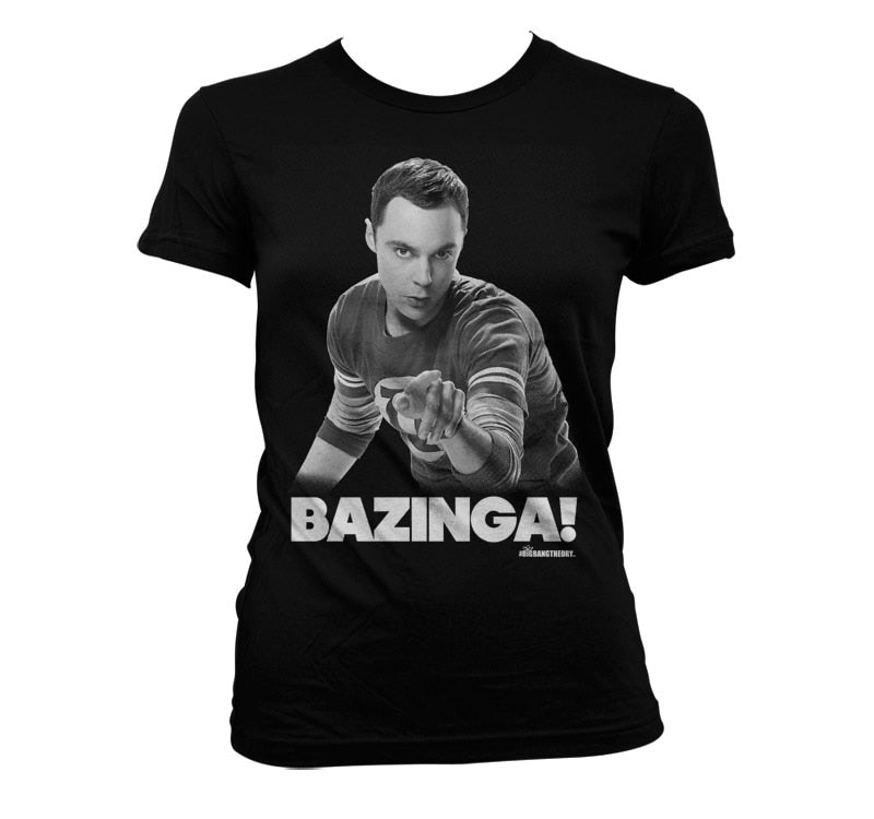 Sheldon Says BAZINGA! Girly T-Shirt – T-shirt femme